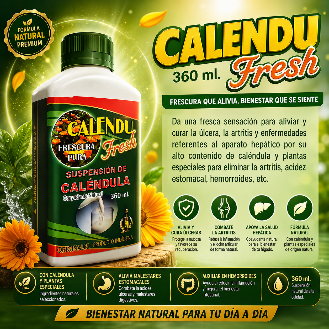 Calendu Fresh Suspensión de Caléndula Mafloz
